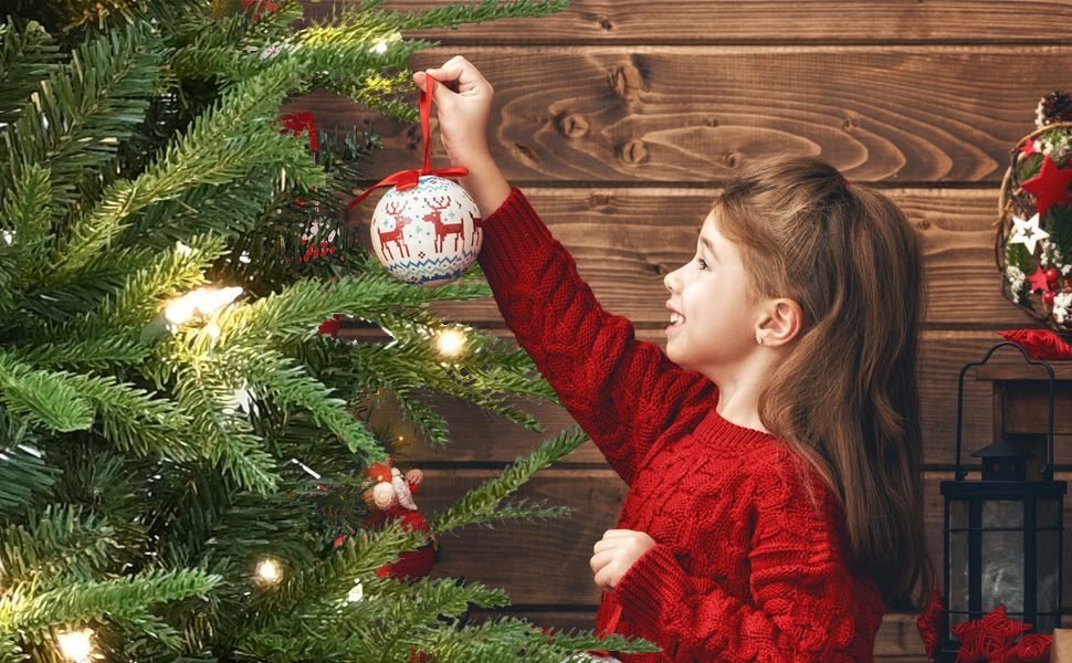 4ft PE PVC Hybrid Automatic Tree Steel Wire Wire Artificial Christmas Tree - Image 8