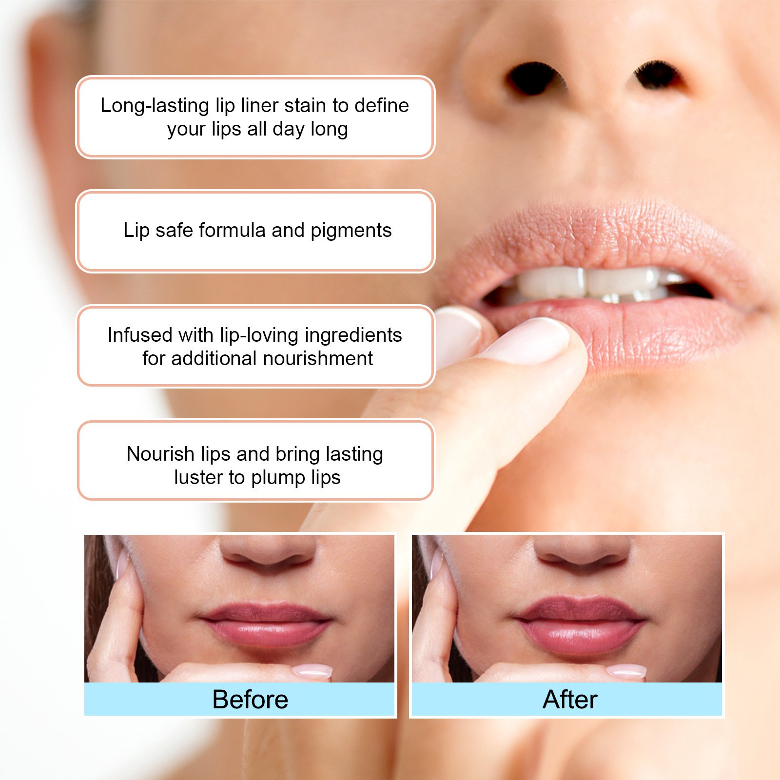 Stripping Lip Liner Outline Waterproof - Image 6