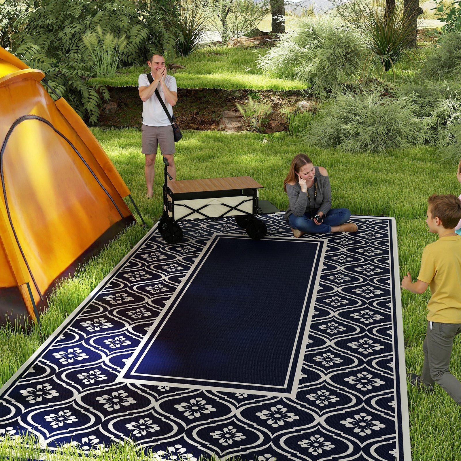 Reversible Outdoor Rug - Image 2
