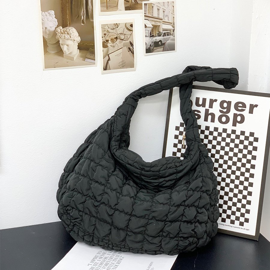 Cloud Pleated Crossbody Bag Women's Large Capacity Lightweight - Image 4