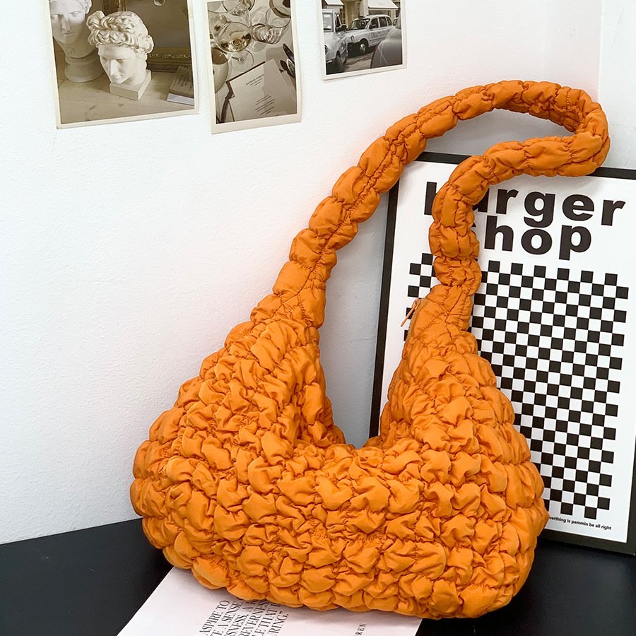 Cloud Pleated Crossbody Bag Women's Large Capacity Lightweight - Image 10