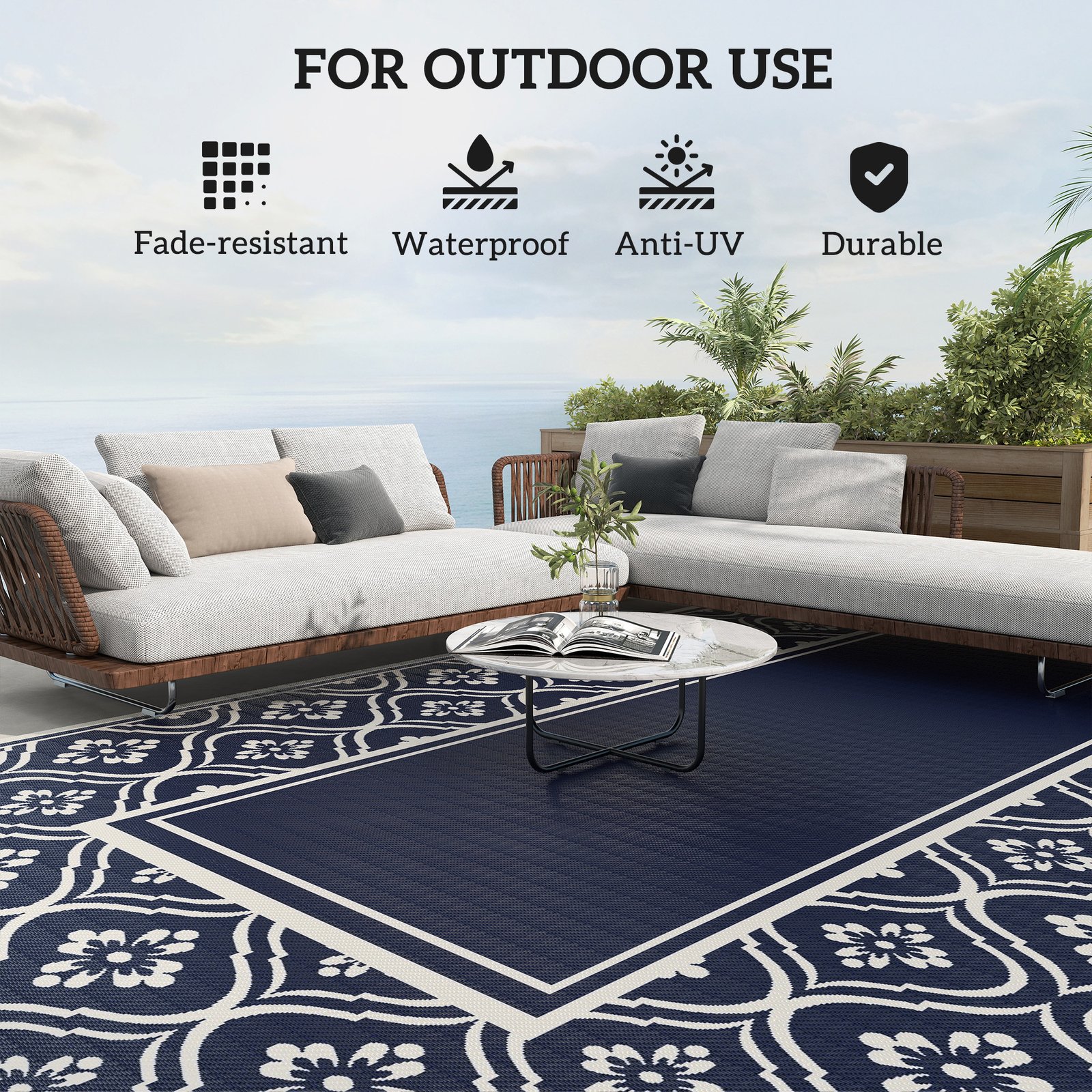 Reversible Outdoor Rug - Image 6