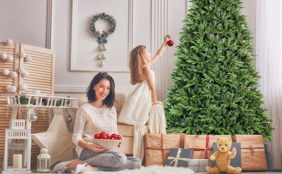 4ft PE PVC Hybrid Automatic Tree Steel Wire Wire Artificial Christmas Tree - Image 2