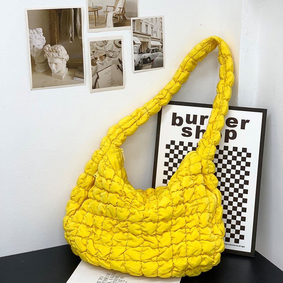 Cloud Pleated Crossbody Bag Women's Large Capacity Lightweight - Image 9