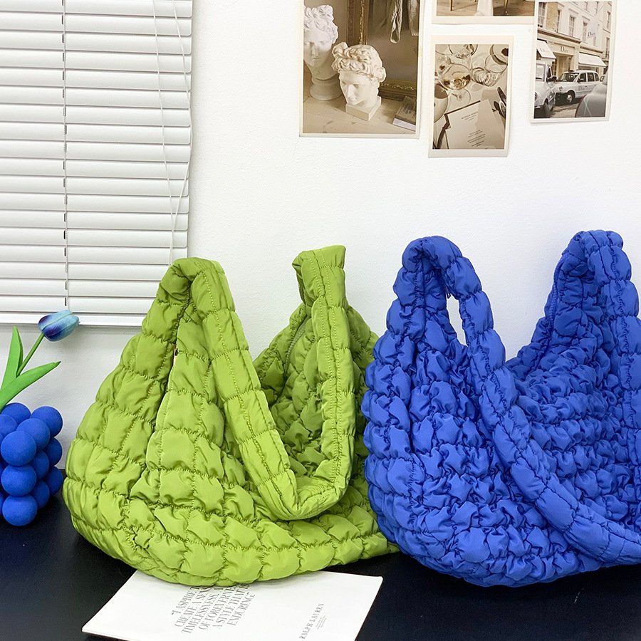 Cloud Pleated Crossbody Bag Women's Large Capacity Lightweight - Image 6